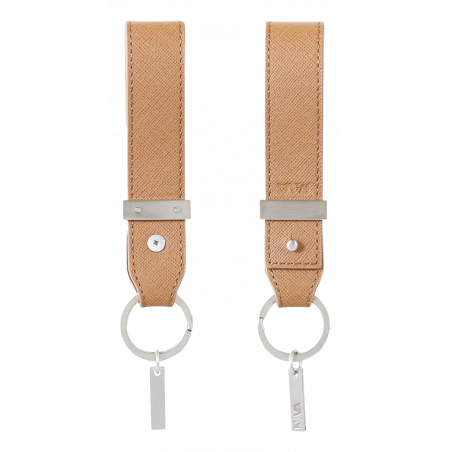 Porte clé cuir Via Durini Nava