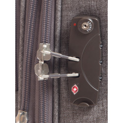 Valise Cabine Souple 8 roulettes Violine Alpini