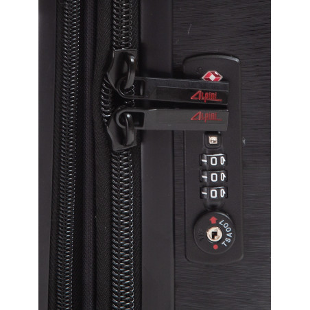 Valise cabine rigide 8 roulettes PlatinelE Alpini