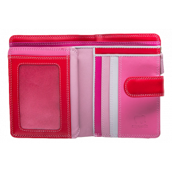 Portefeuille medium à 3 volets Mywalit rose