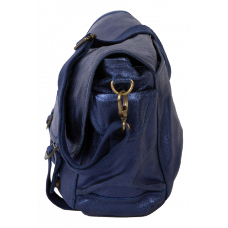 Sac besace Grand cuir Métallisé Sac US