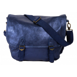 Sac besace Grand cuir Métallisé Sac US