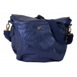 Sac besace Grand cuir Métallisé Sac US