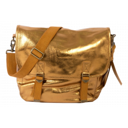 Sac besace Grand cuir Métallisé Sac US