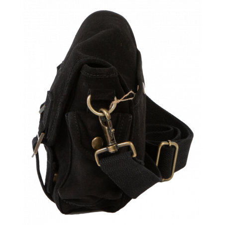 Sac besace Petit cuir suède Sac US