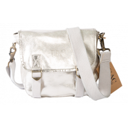 Sac besace Petit cuir Métallisé Sac US