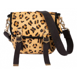 Sac besace Petit cuir Pony léopard Sac US