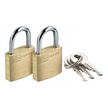 Lot de 2 cadenas à clés Go Travel