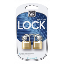 Lot de 2 cadenas à clés Go Travel