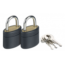 Lot de 2 cadenas à clés Go Travel Noir