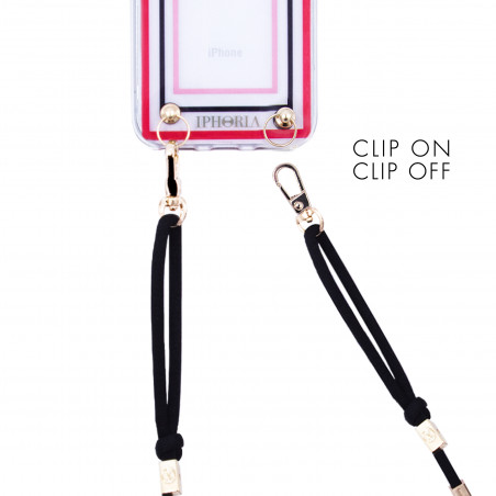 Coque pour Iphone X/Xs Transparent Red Heart