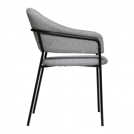 Fauteuil "Siron" en tissu chiné Atmosphera