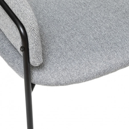 Fauteuil "Siron" en tissu chiné Atmosphera