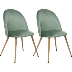 Lot de 2 chaises velours...