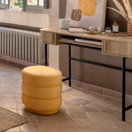 Pouf en velours "Sinan" Atmosphera
