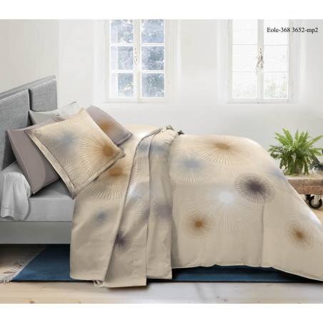 Parure de draps 4 pièces Eole pour lit 140 x 190 cm 100% coton / 57 fils/cm²