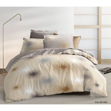 Parure de draps 4 pièces Eole pour lit 160 x 200 cm "Grande largeur" 100% coton / 57 fils/cm²