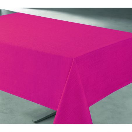 Nappe antitache unie fushia rectangulaire 145 x 240 cm