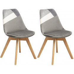 Lot de 2 chaises style...