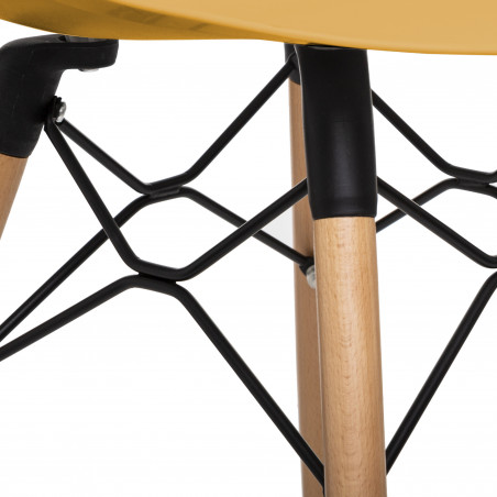 Chaise "Ezra" style scandinave pieds en hêtre Atmosphera