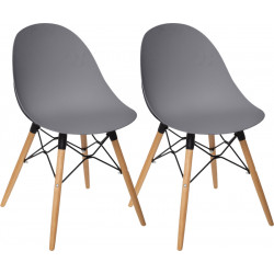 Lot de 2 chaises "Ezra"...