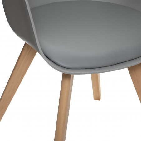 Fauteuil Design "Baya" style scandinave Atmosphera