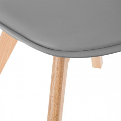 Chaise style scandinave Baya gris Atmosphera