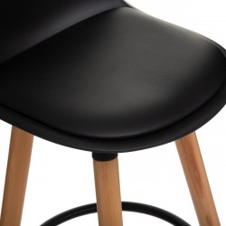 Tabouret bar déco Maxon gris Atmosphera