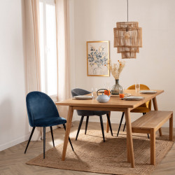 Chaise velours "Slano" Atmosphera