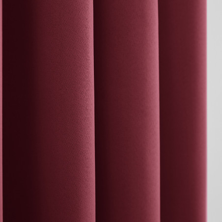 Rideau occultant thermique bordeaux 140 x 260 cm