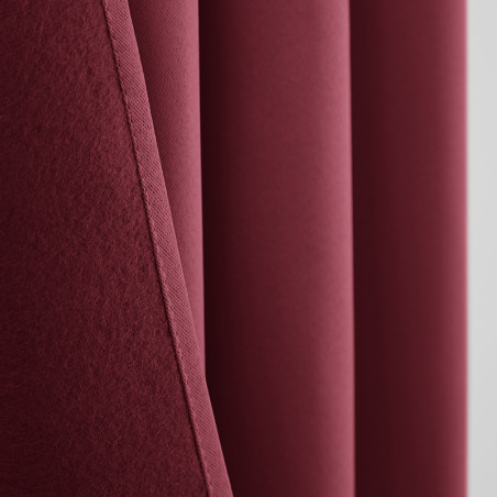 Rideau occultant thermique bordeaux 140 x 260 cm