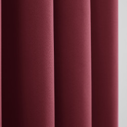 Lot de 2 rideaux occultant thermique Bordeaux 140 x 260 cm