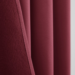 Lot de 2 rideaux occultant thermique Bordeaux 140 x 260 cm