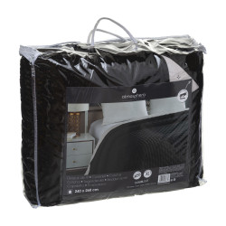 Couvre lit bicolore réversible 240 x 260 cm Atmosphera