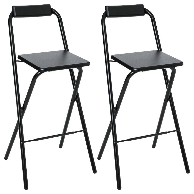 Lot de 2 tabourets bar déco pliable "Louna" Atmosphera