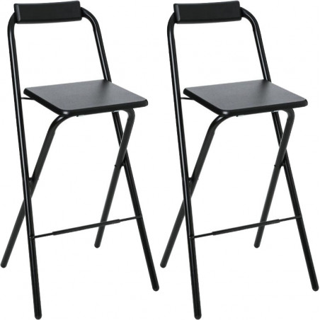 Lot de 2 tabourets bar déco pliable "Louna" Atmosphera