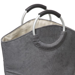 Panier à linge velours 35 litres "Trio" Atmosphéra