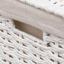 Panier à linge carré 35 litres "Costa" Atmosphéra
