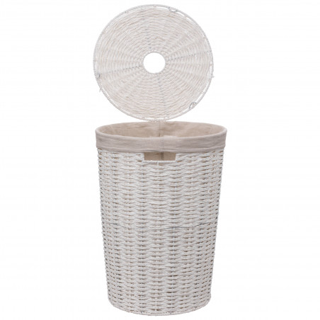 Panier à linge rond 40 litres "Costa" Atmosphéra