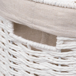 Panier à linge rond 40 litres "Costa" Atmosphéra