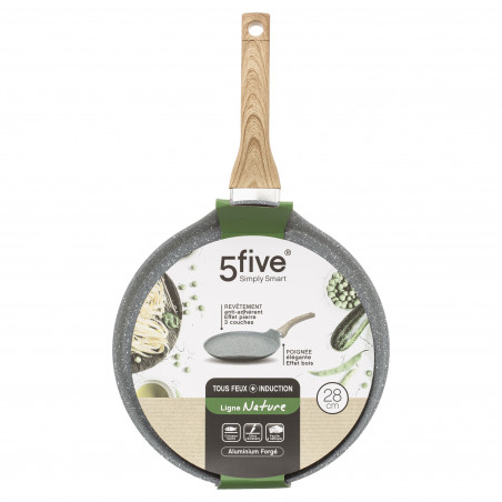 Poêle à crêpe aluminium forgé "Cuisson Nature" 28 cm Secret de Gourmet