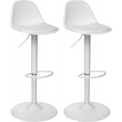 Lot de 2 tabourets bar déco style scandinave "Aiko" Atmosphera
