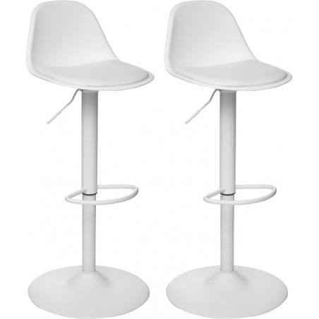 Lot de 2 tabourets bar déco style scandinave "Aiko" Atmosphera