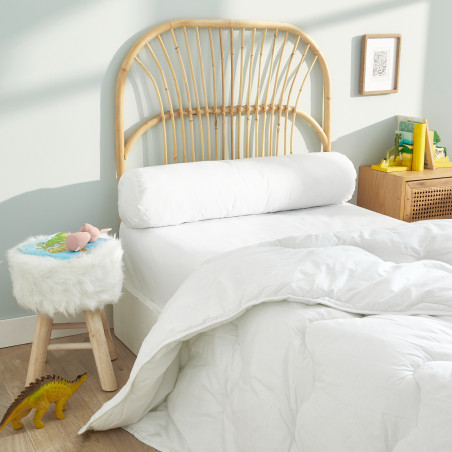 Polochon lit 90 x 190 cm Gamme Polycoton "Confort" traité Anti Acarien Soft & care Blanrêve