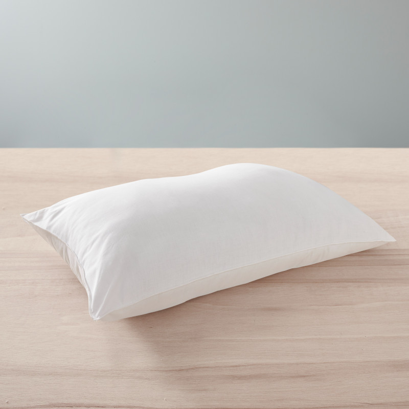 Oreiller 45 x 70 cm Gamme Polycoton "Confort" traité Anti Acarien Soft & care Blanrêve