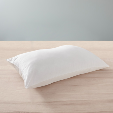 Oreiller 45 x 70 cm Gamme Polycoton "Confort" traité Anti Acarien Soft & care Blanrêve