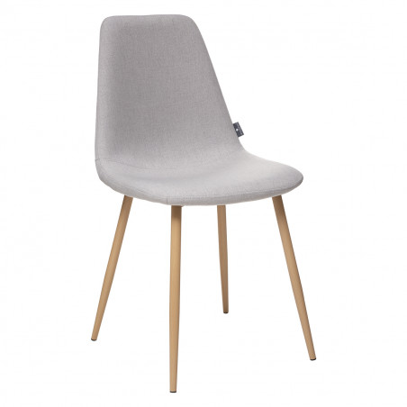 Chaise style Vintage "Marylin" pieds métal imitation hêtre Atmosphera