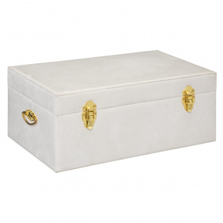 Lot de 2 malles "Night" aspect velours Atmosphera