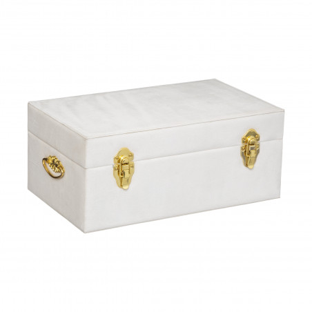 Lot de 2 malles "Night" aspect velours Atmosphera