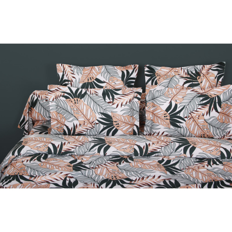 Lot de 2 taies d'oreiller 100% "Satin de coton Peigné" / 80 fils /cm²